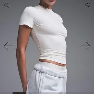 Skims Cotton Jersey T-Shirt - Small